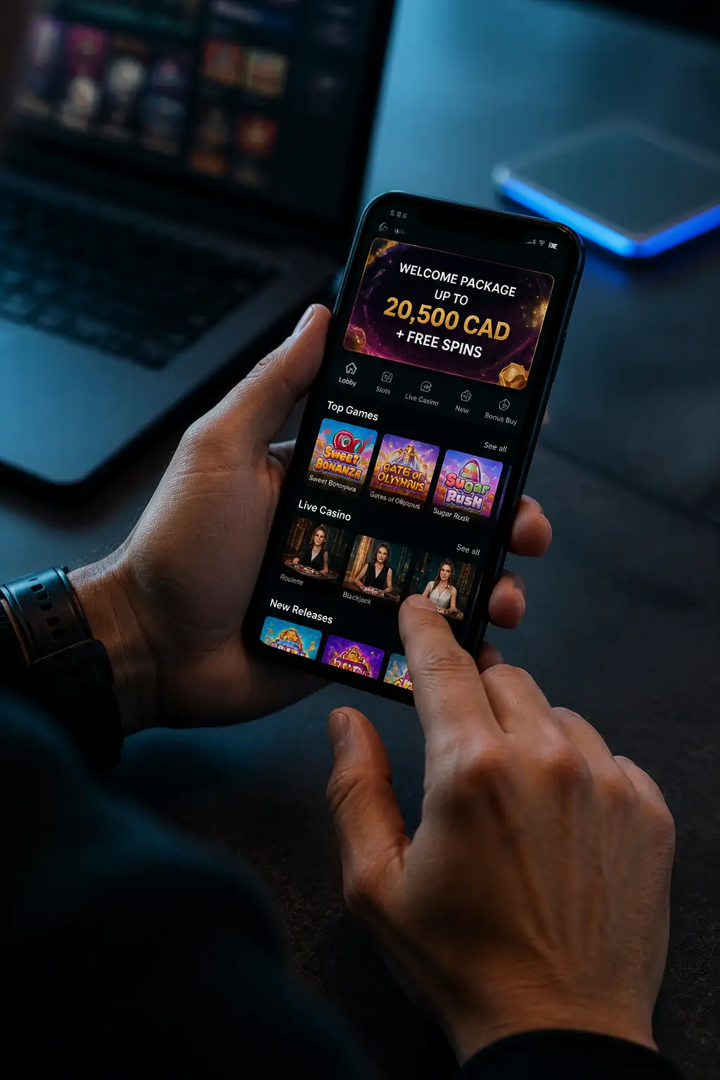 RollXO Mobile App for iOS and Android visual guide for RollXO Casino